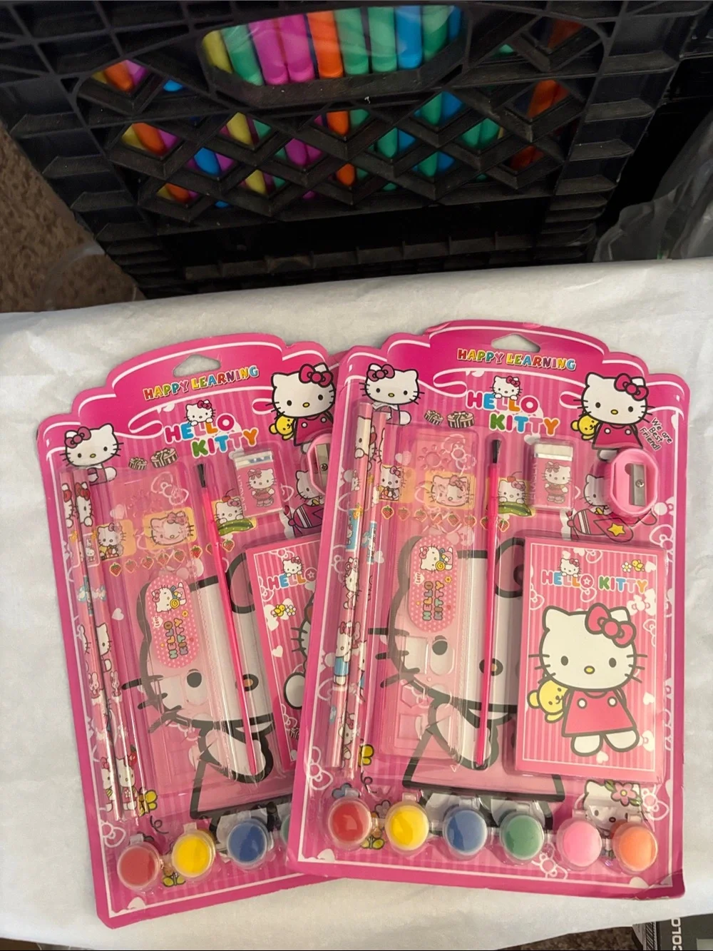 Hello Kitty 2-Pack School Art Kit with Paints and Pencils